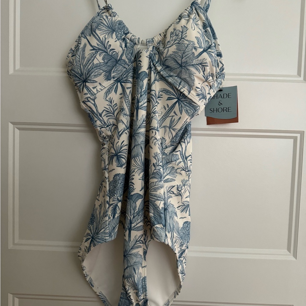 Shade & Shore Blue and White One Piece